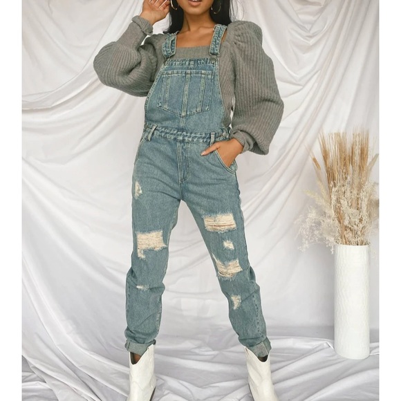 vestique Denim - Cooper Ripped Jean Overalls from Vestique - NEW with tags!